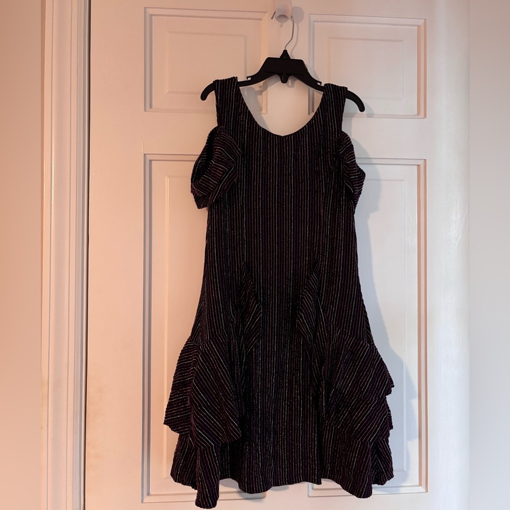 NWT Hannah Banana. Sparkly stripe party dress. Size 12